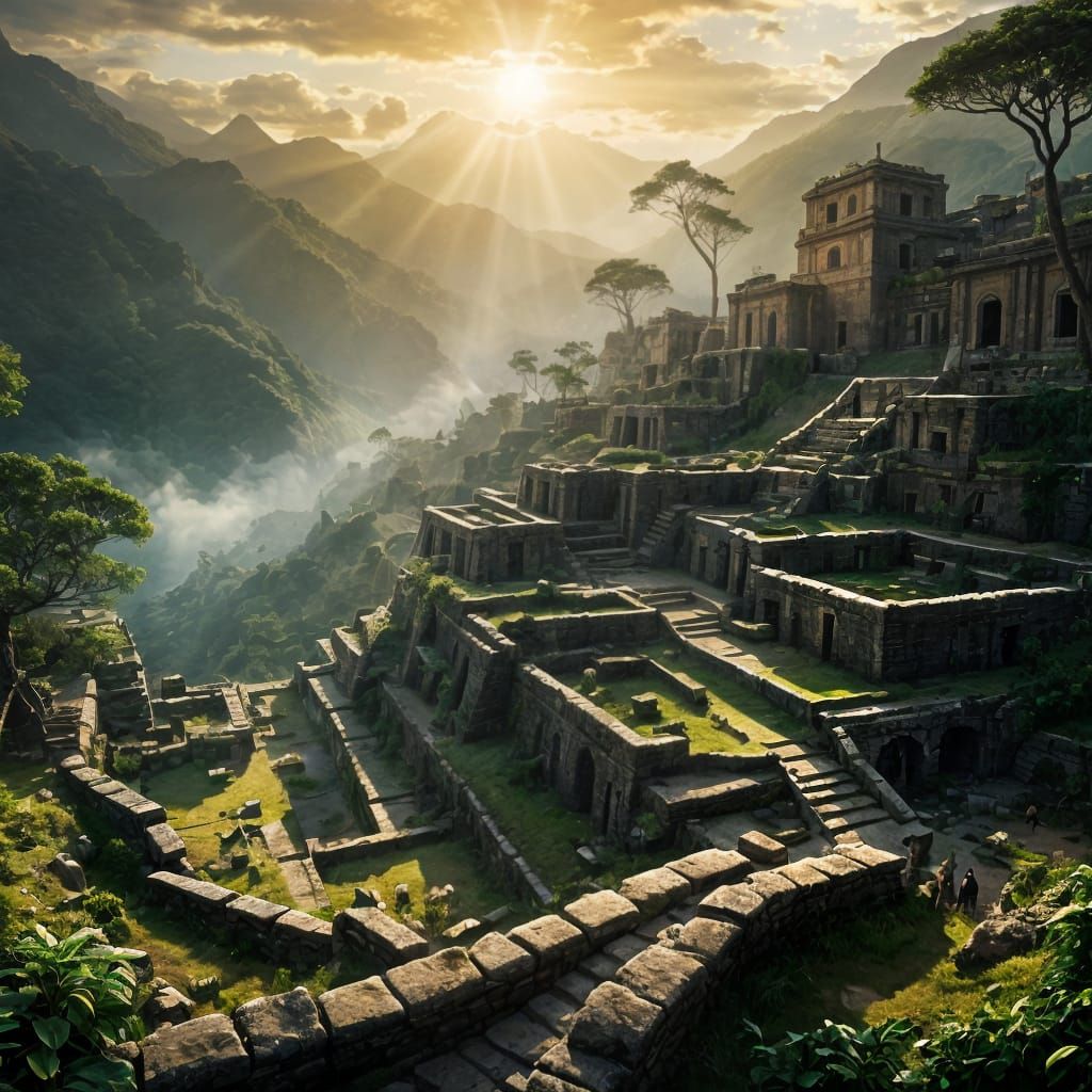 Lost Incan City in Andes Mountains