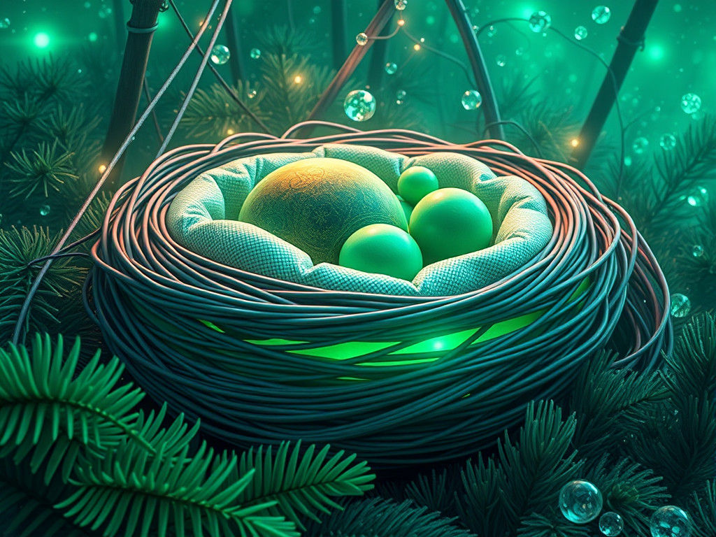 Ultra Minimalist Pun Nestle in Cyber Green