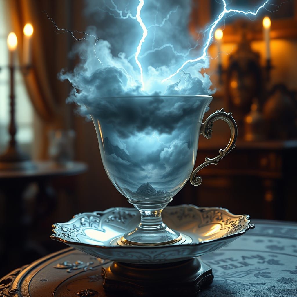 Whispers of a Tempest Within an Antique Tea Cup