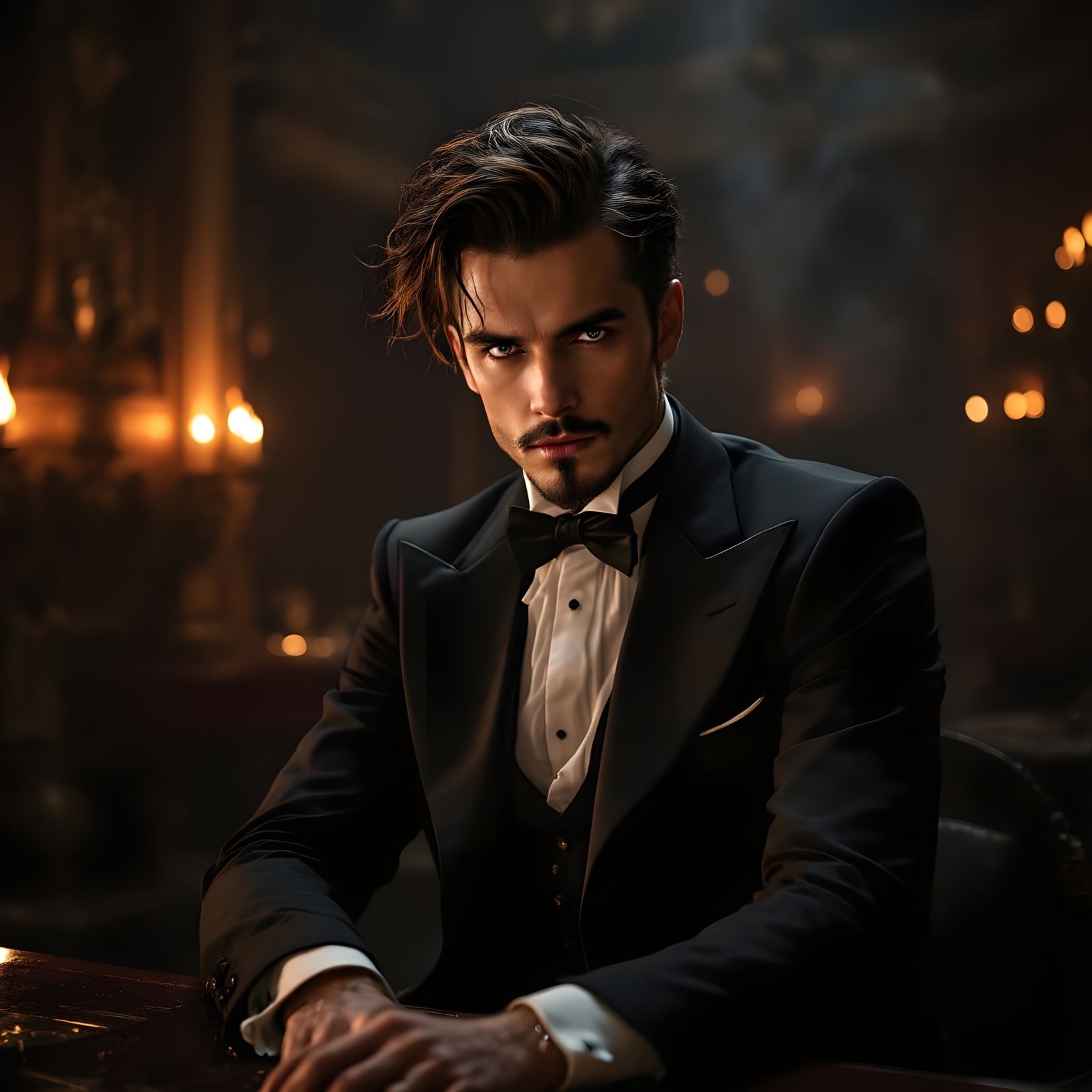 Vagabond Steampunk Hunk Plays Sinister Piano in Opera Theate...