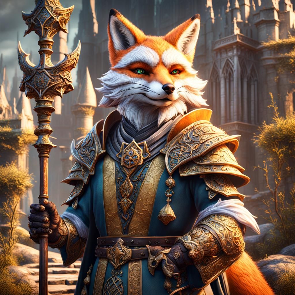 Fox Cleric Fantasy Concept Art