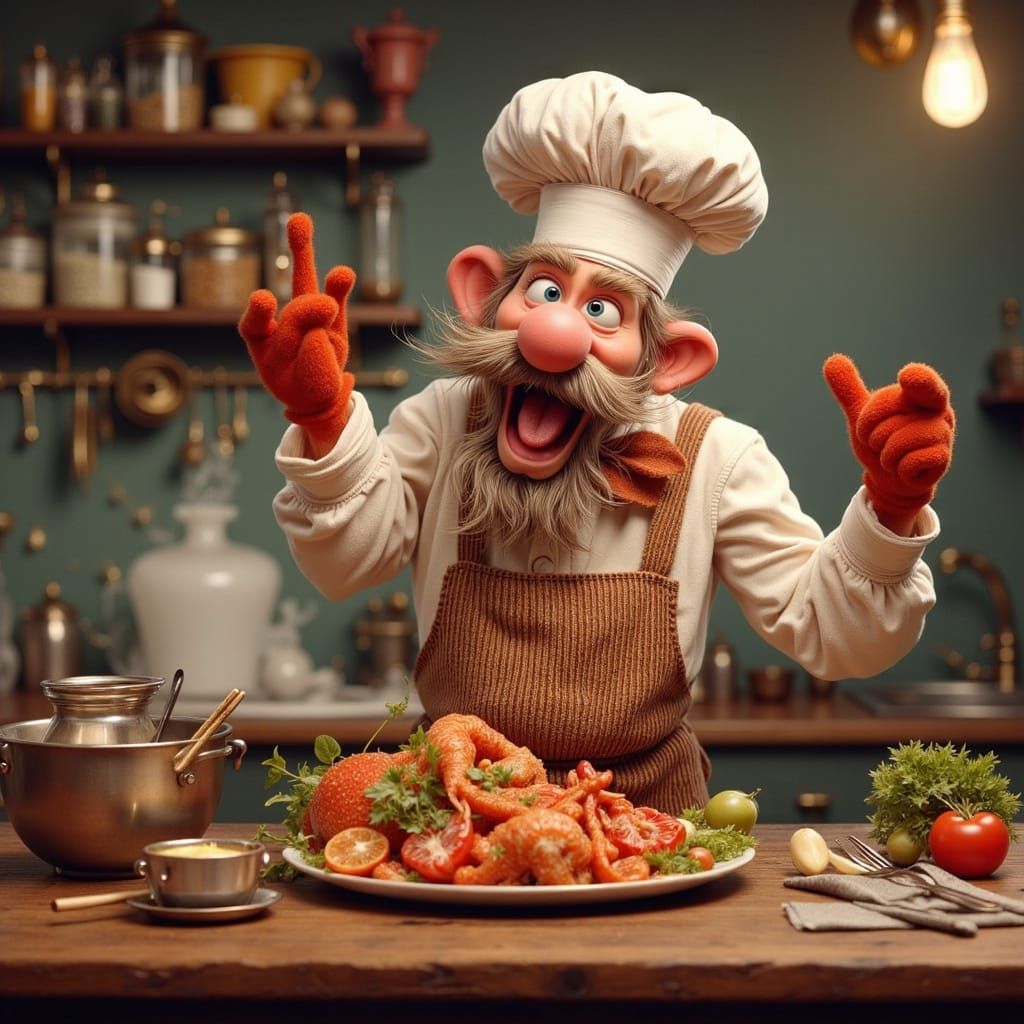 The Swedish Chef Cooking Lobster with Magic