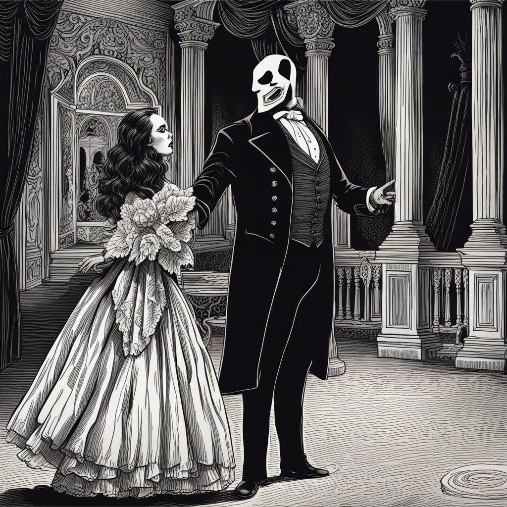 The Phantom of the Opera AI Rendition