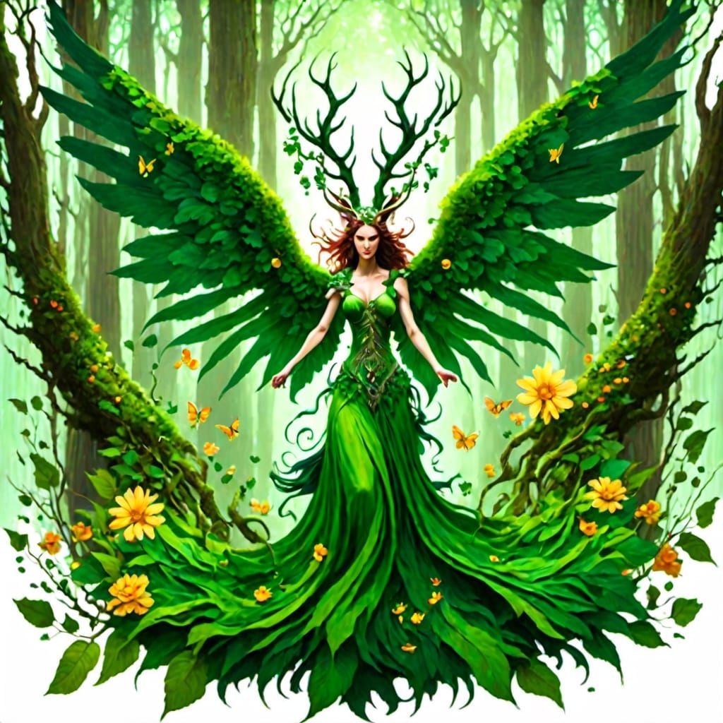 Mother Nature Rises from Ancient Forest