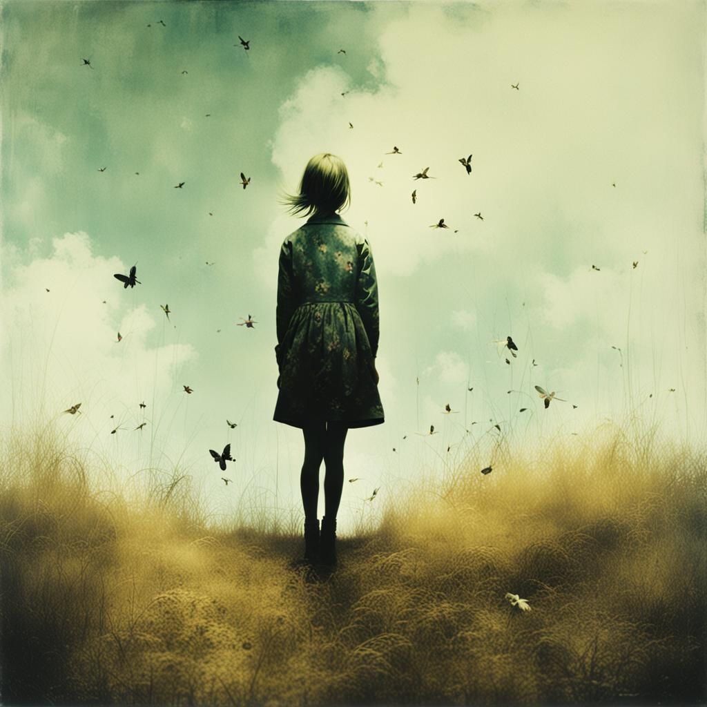 Girl in Haunting Portraiture Style