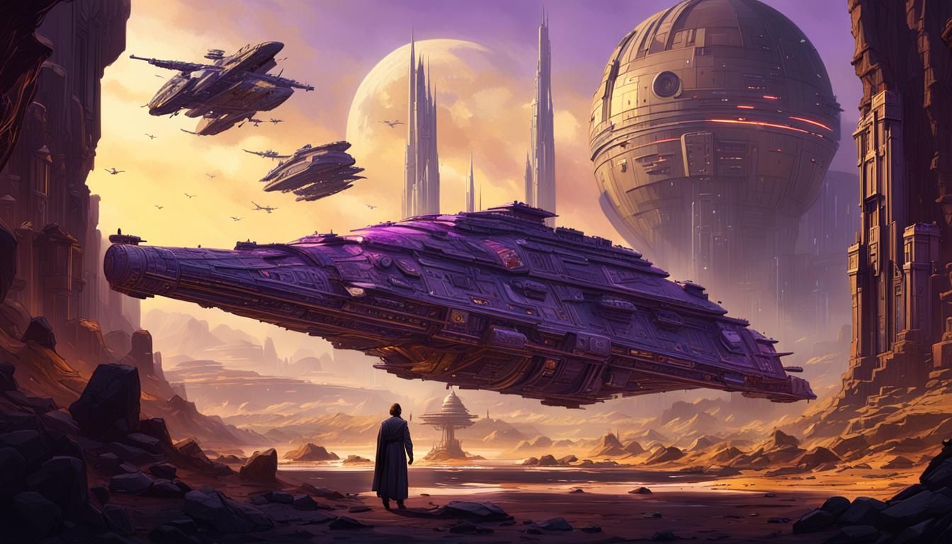 Hyperdetailed Star Wars Concept Art in Dark Fantasy Style