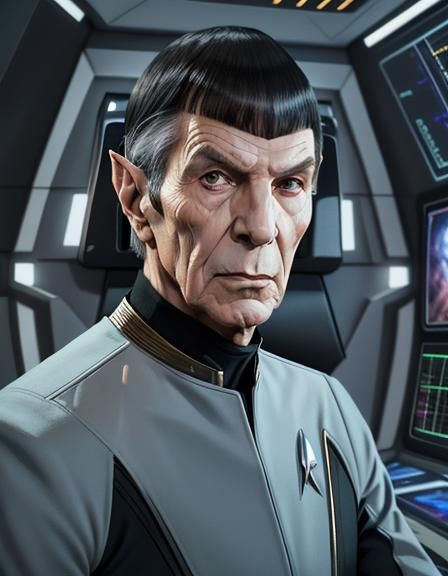 Insanely_detailed_screen capture of "Star Trek" séries. Leon...