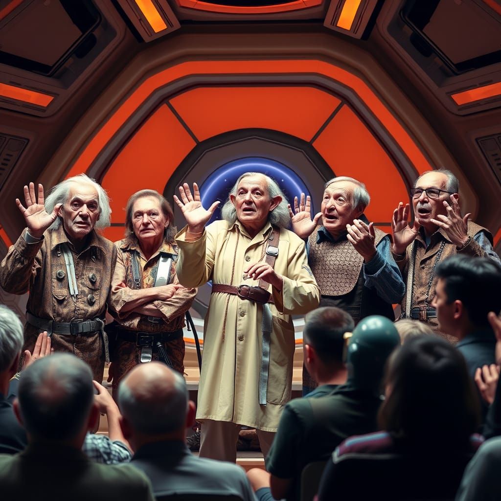 Futuristic Vogon Poetry Performance