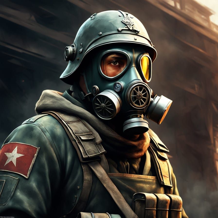 Cyberpunk Soldier Concept Art in Concept Style