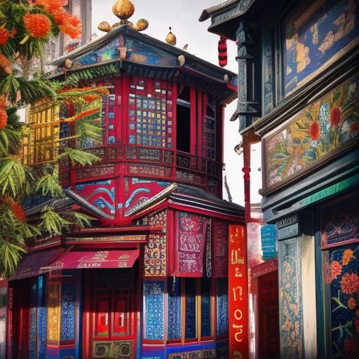 Colorful Cloisonné Design with Sharp Details