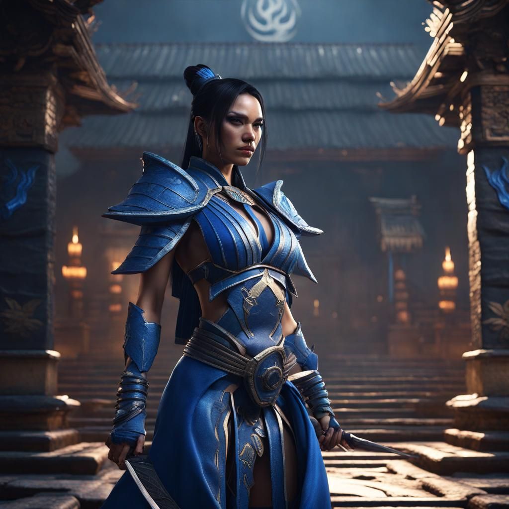 Kitana Fantasy Concept Art in 8K Resolution