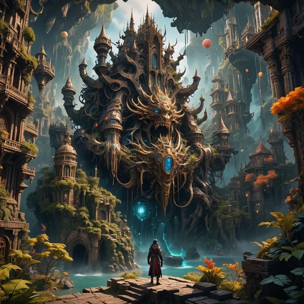 Fantastical AI Image in Detailed Matte Painting Style