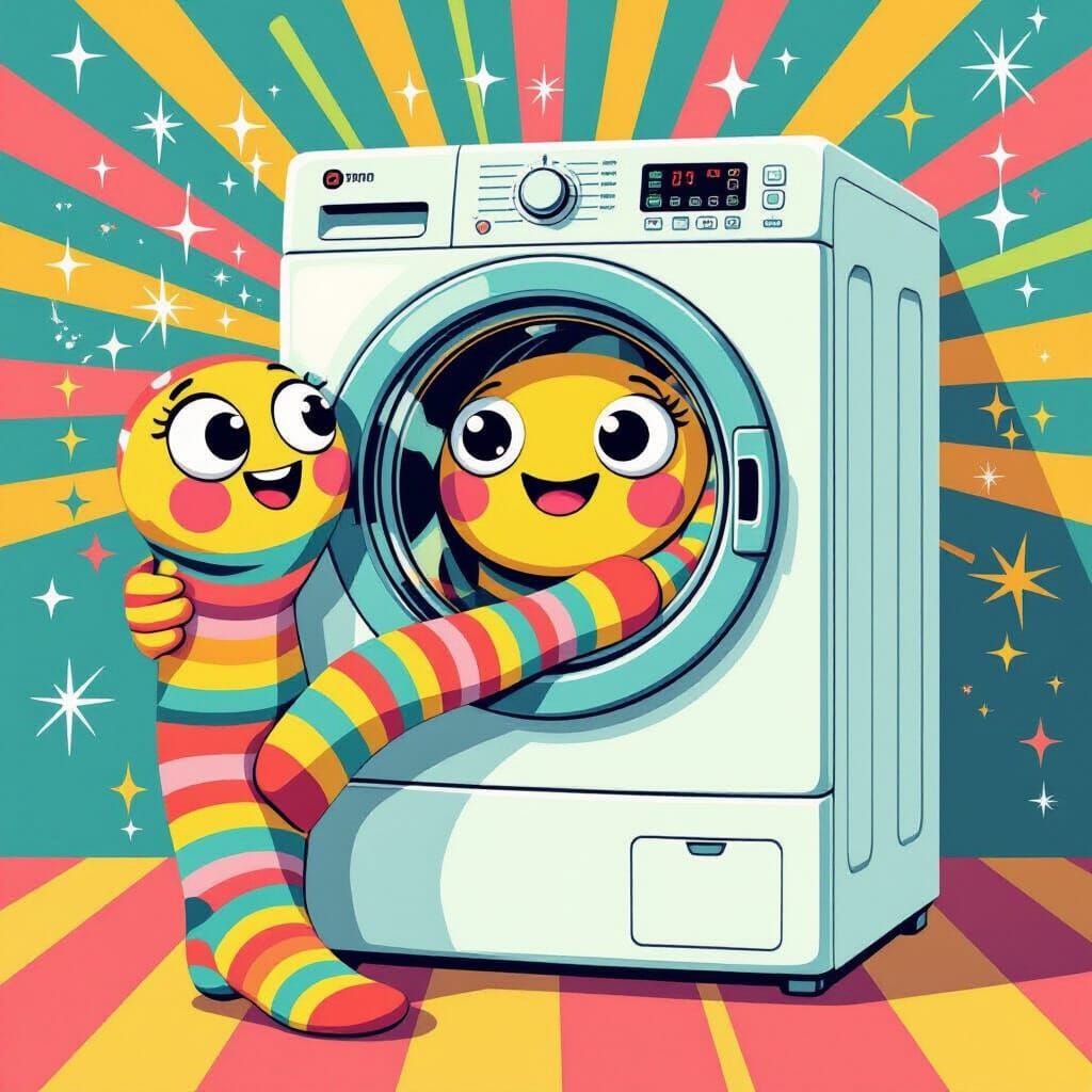 Cheerful Socks Hug Rotary Dryer with Radiant Light