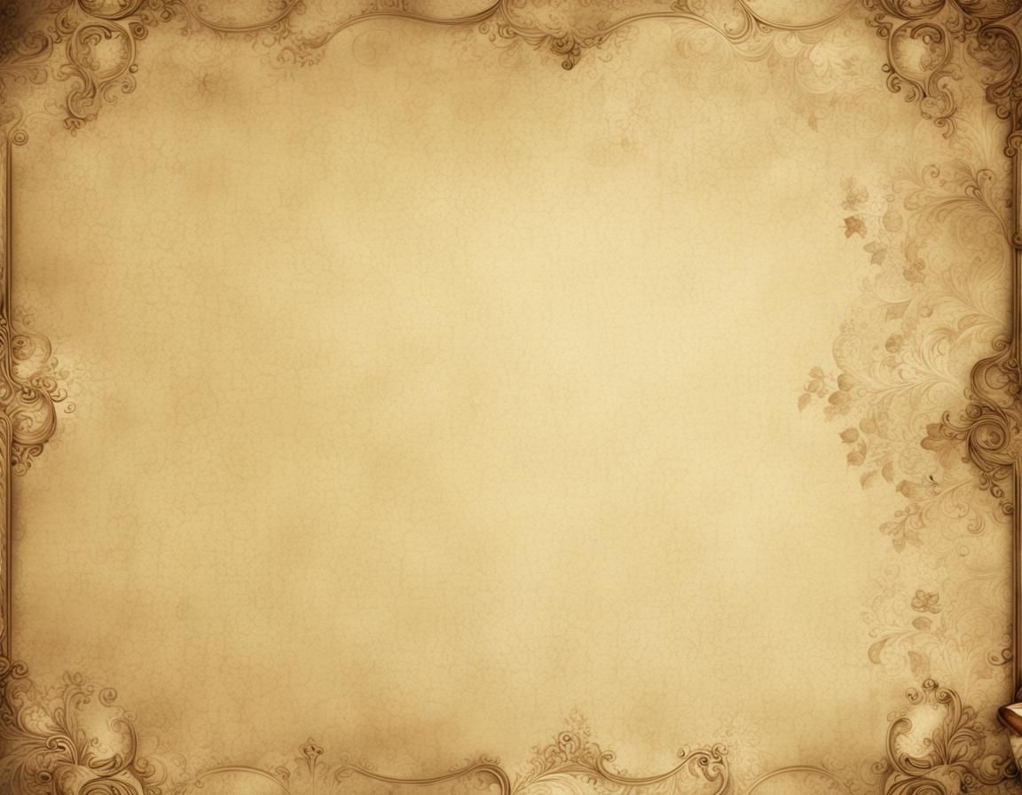 Vintage Sepia Background Page with Empty Space