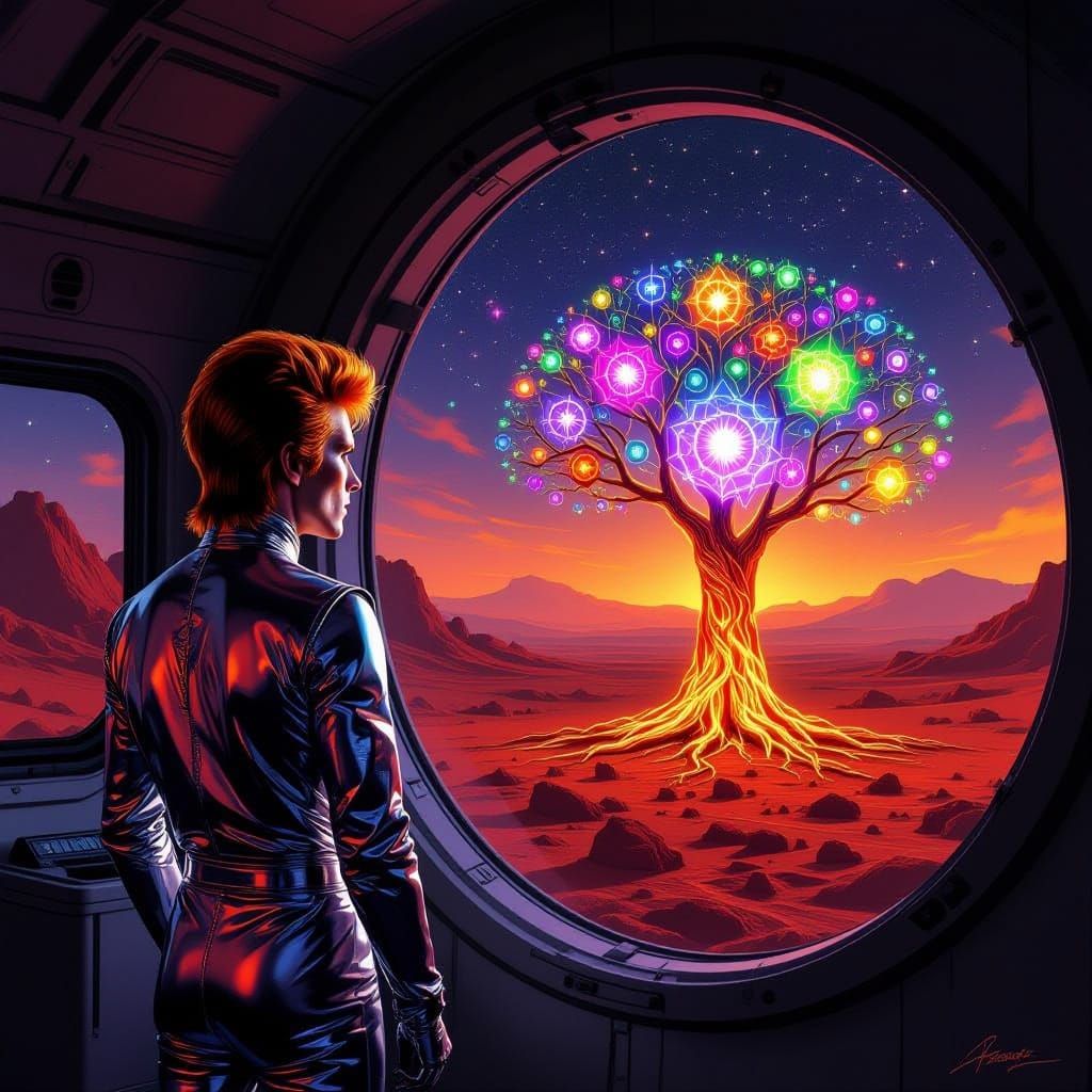 David Bowie's Martian Biodome with Tree of Life