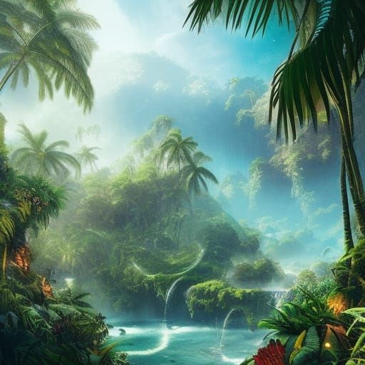 Lush Tropical Paradise by Diego Gisbert Llorens