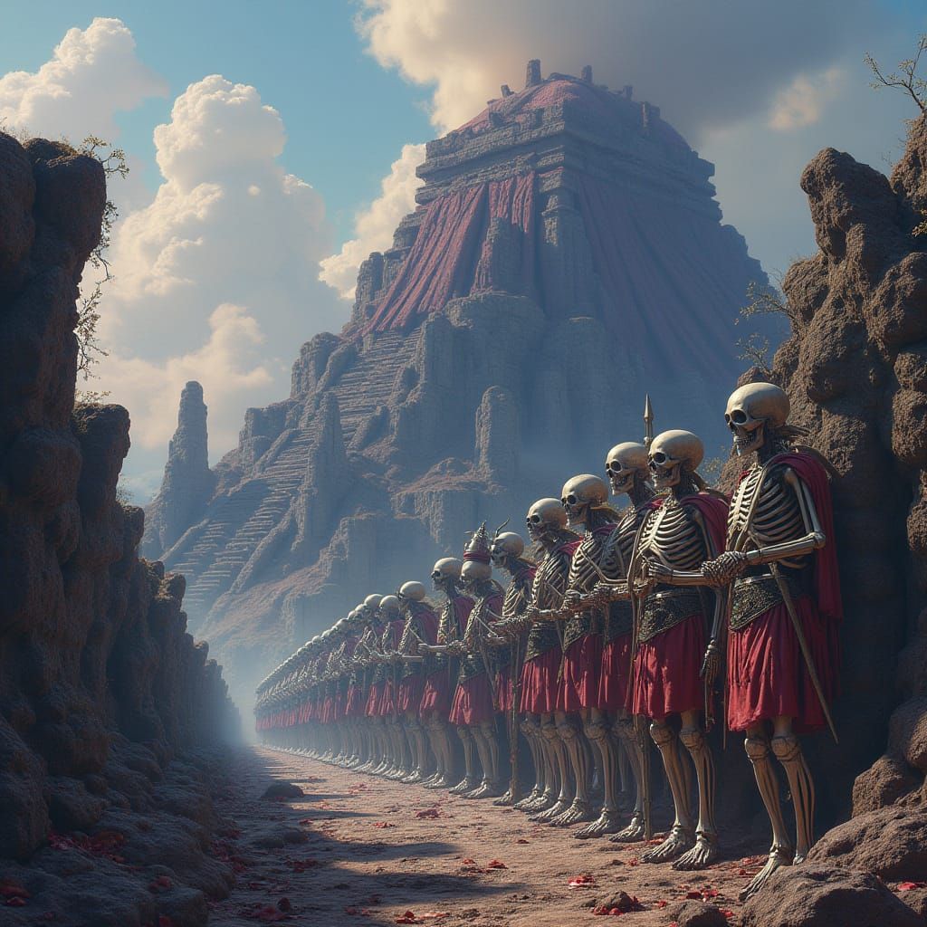 Surreal Gods of the Forgotten Volcano Temple