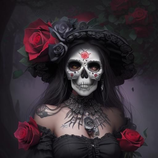 Day of the Dead: Skulls, Roses, and Death Mask