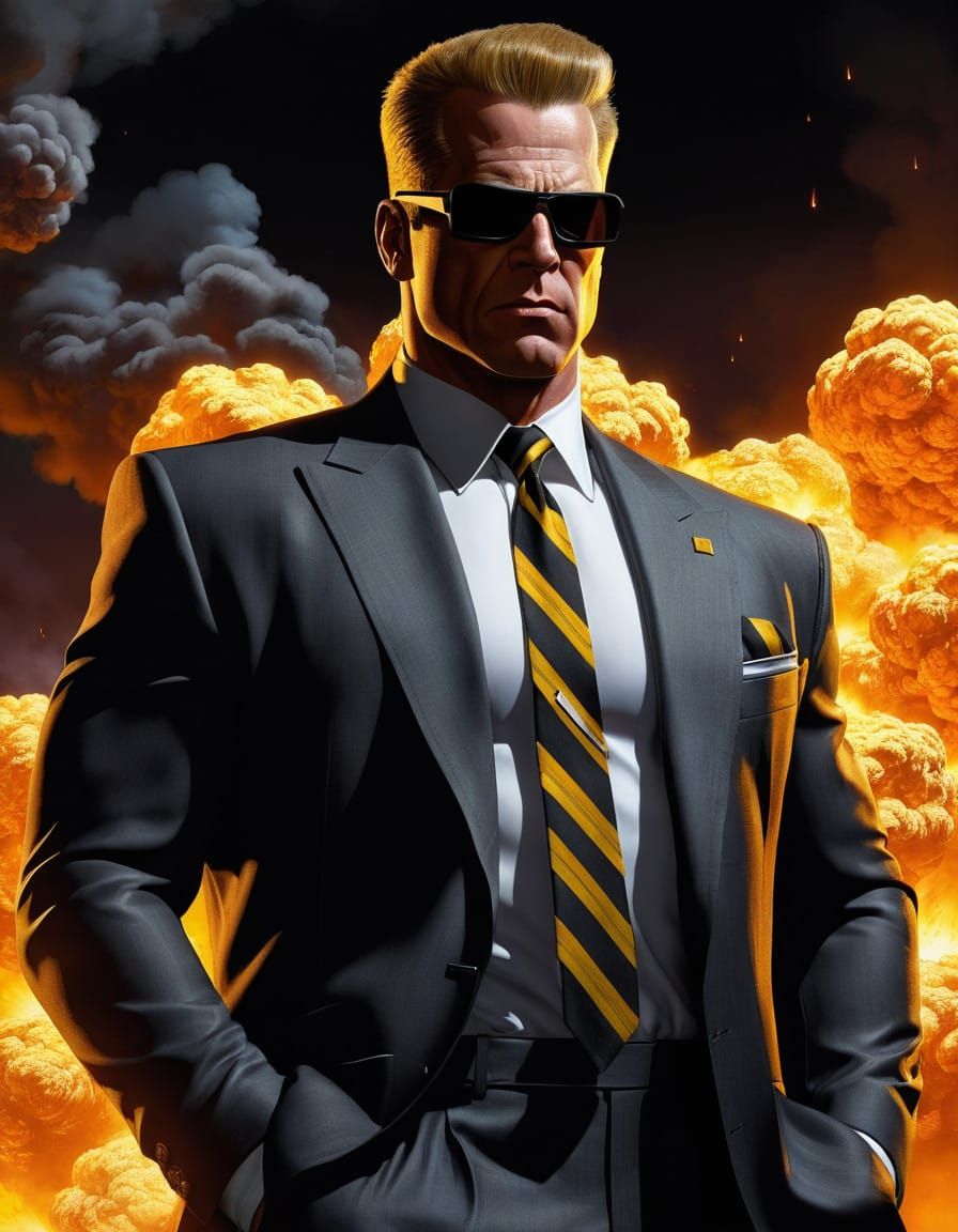 Mysterious Agent Holds Bomb in Dark, Ominous Background