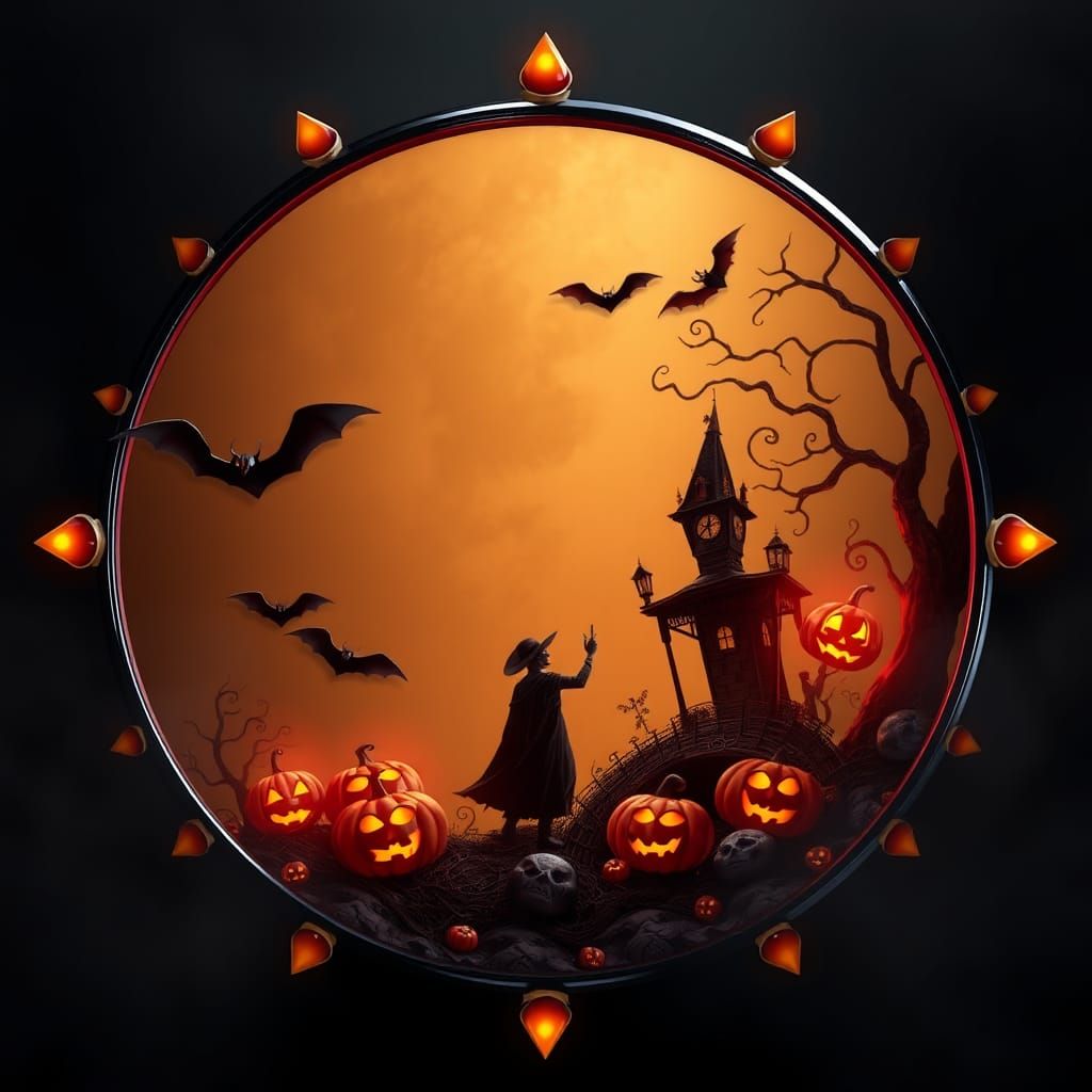 Halloween Vampire Border: Cute, Colorful, and Spooky