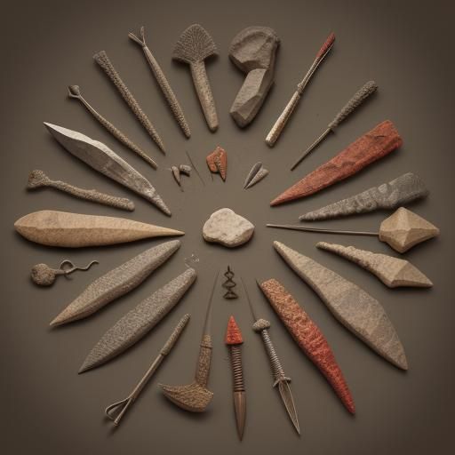 Intricate Prehistoric Stone Tools and Arrowheads