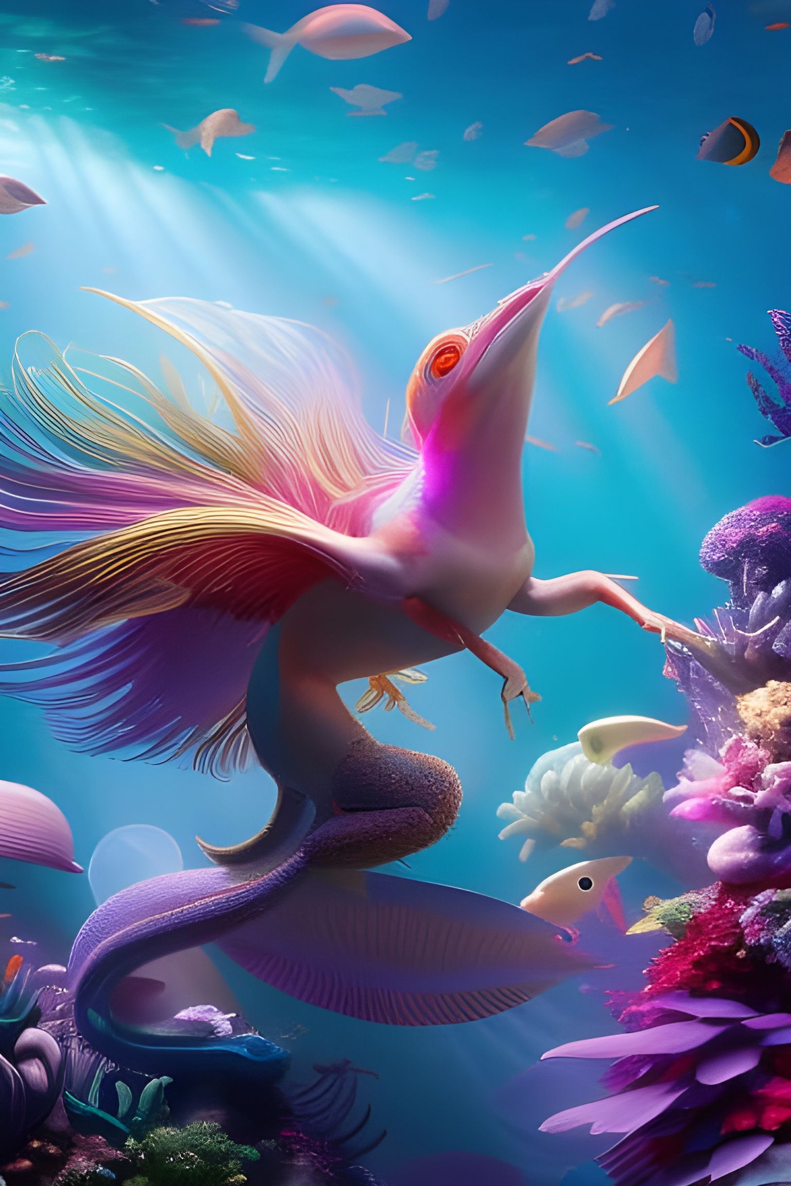 Alien Dolphin DJ's Underwater Disco Fantasy