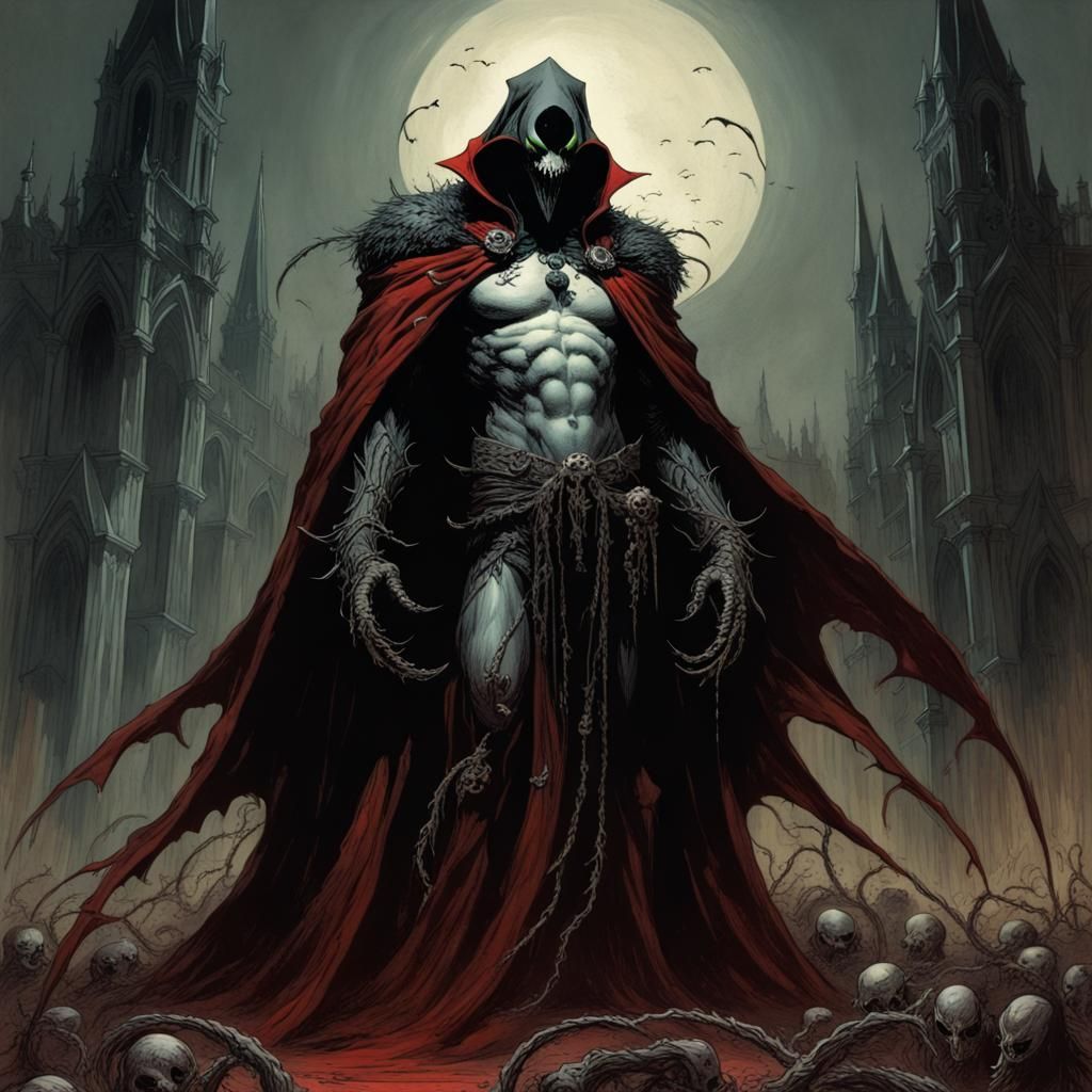 Spawn: Horror Art Inspired by Doré and Rutkowski