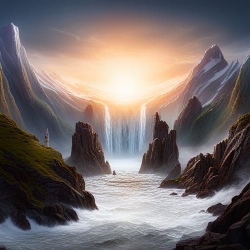 Valhalla Gates: An Epic Asgardian Vista