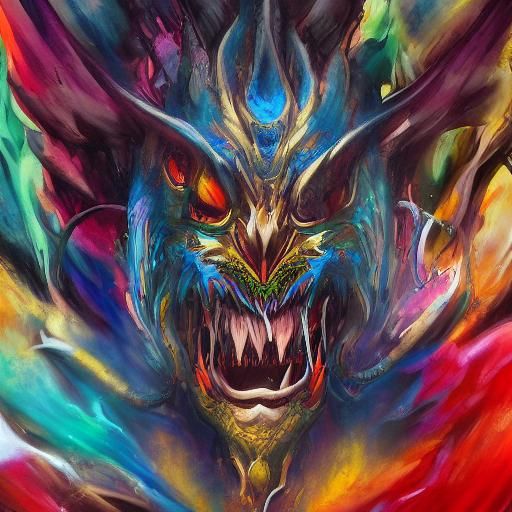 Dragon Emperor in Human Form: Graffiti Art