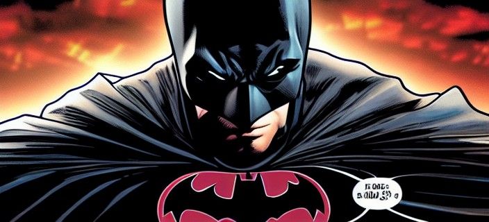 Batman Comic Panel Illustration
