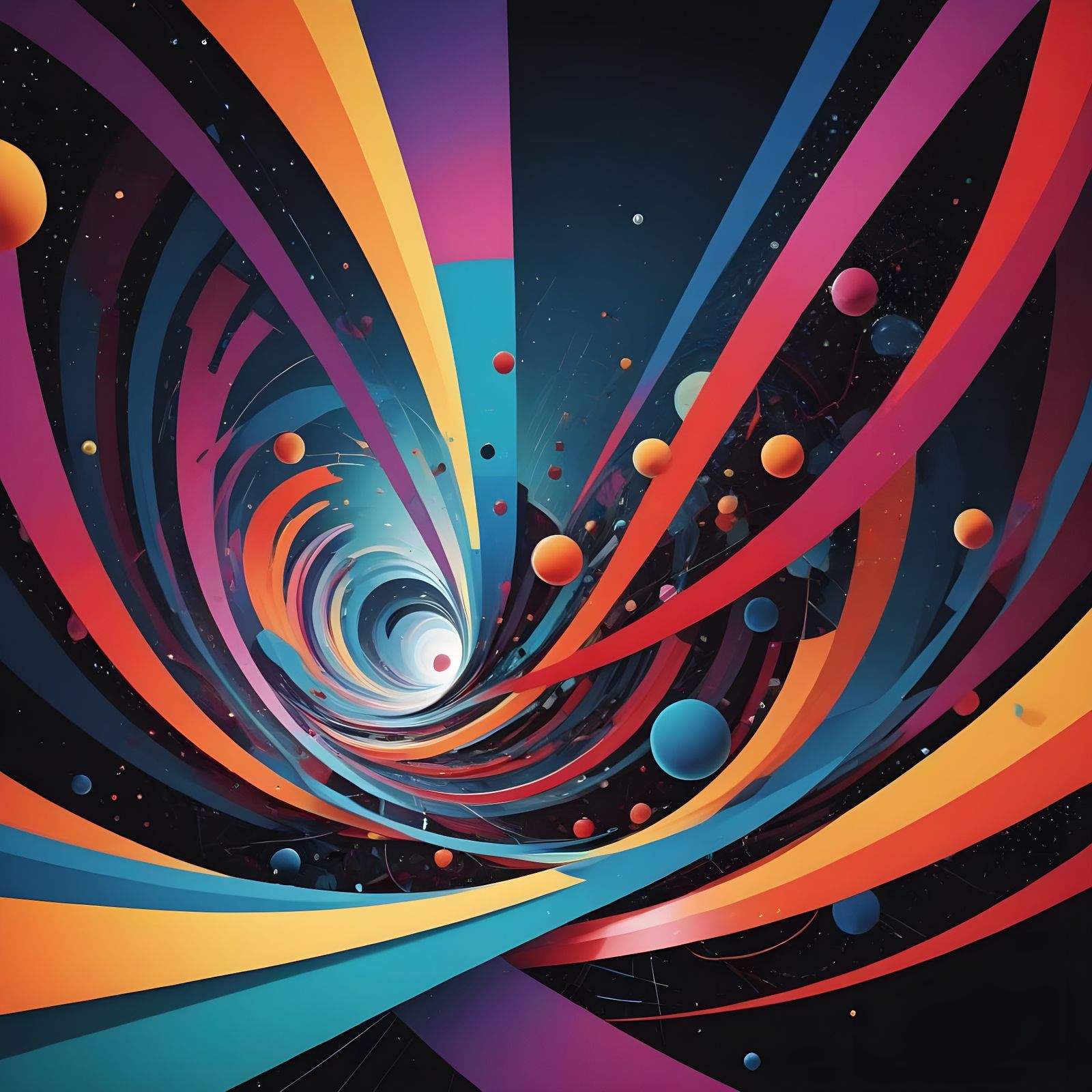 Geometric Abstraction in Fragmented Bauhaus Structure