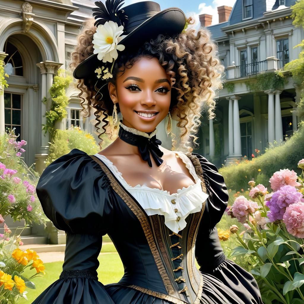 Victorian Girl in Anime Style by Southern Mansion