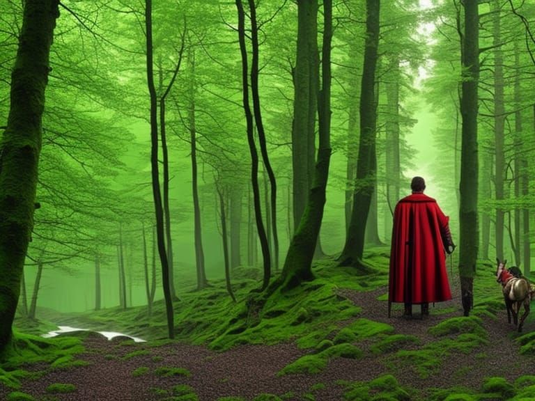 Ranger in Medieval Scotland: Fantasy Concept Art