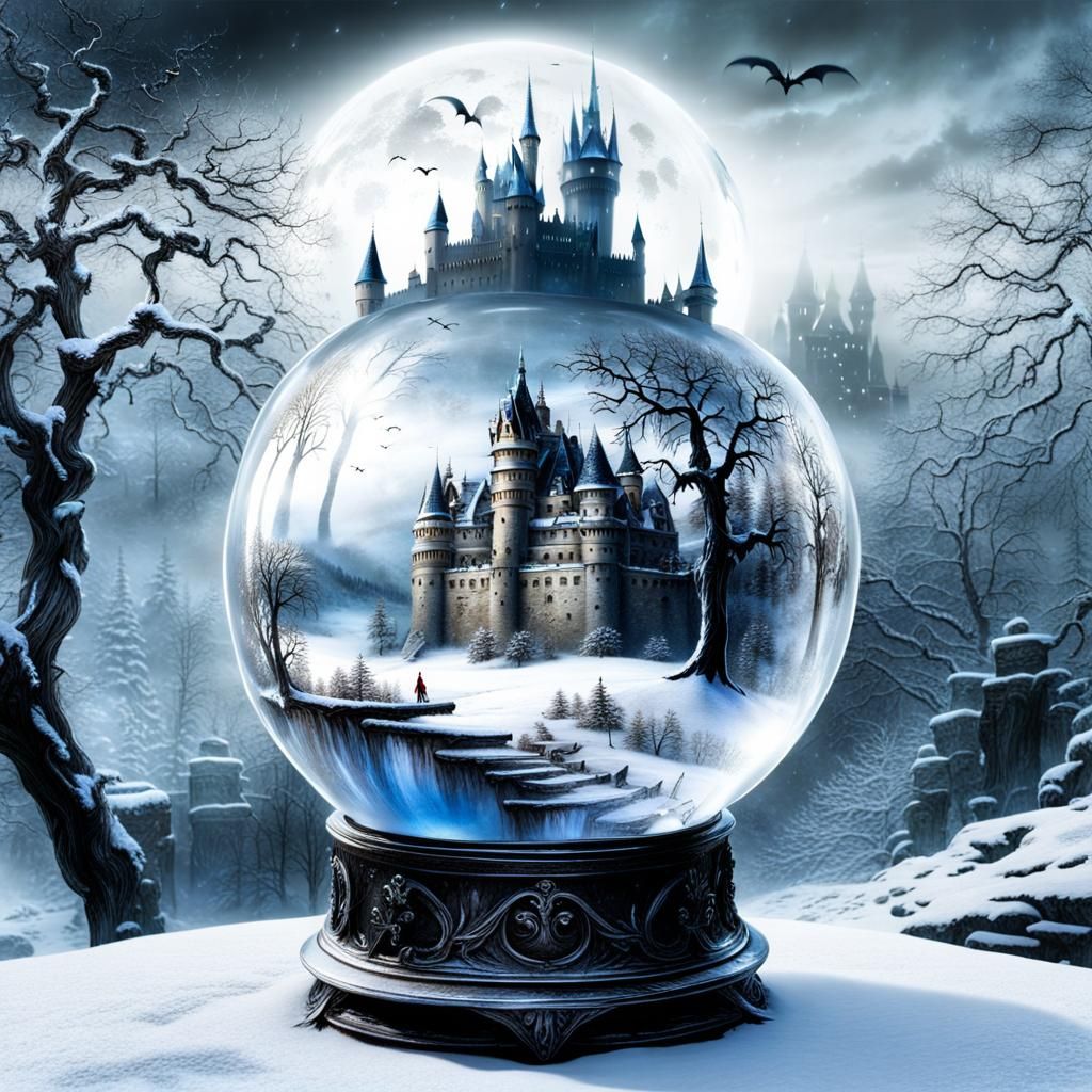 Christmas vampire Castle Ornaments