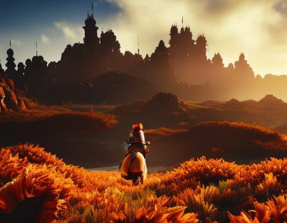 A Walk at Sunset