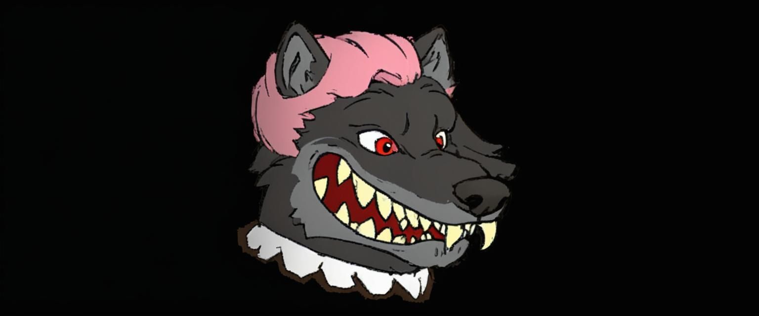 Pixar-style Wolf Character Concept Art