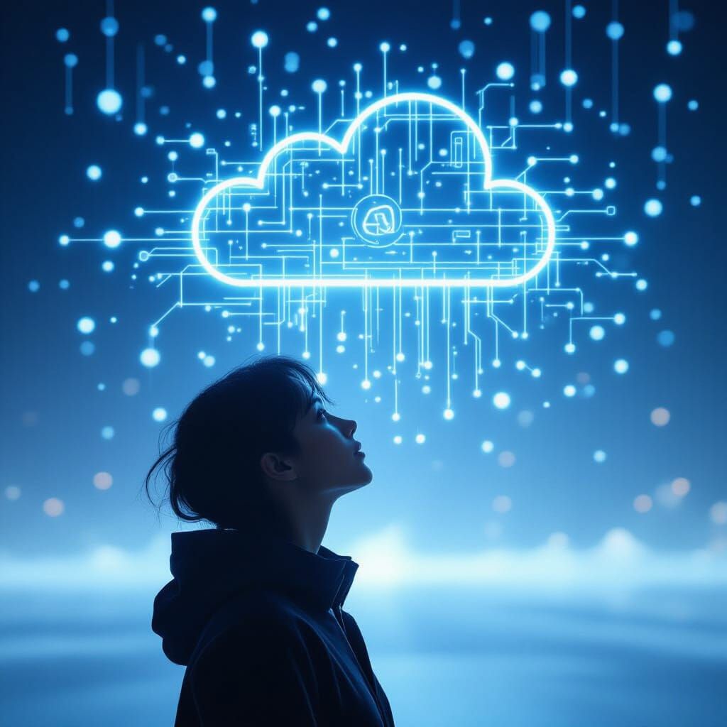 Human Consciousness Merging With Digital Realm