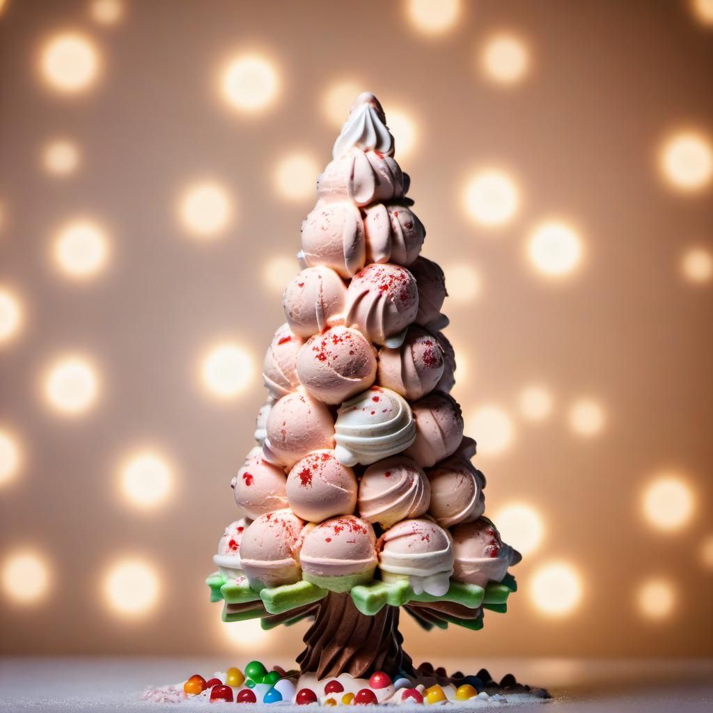 Ice Cream Christmas Tree, Professional Photography