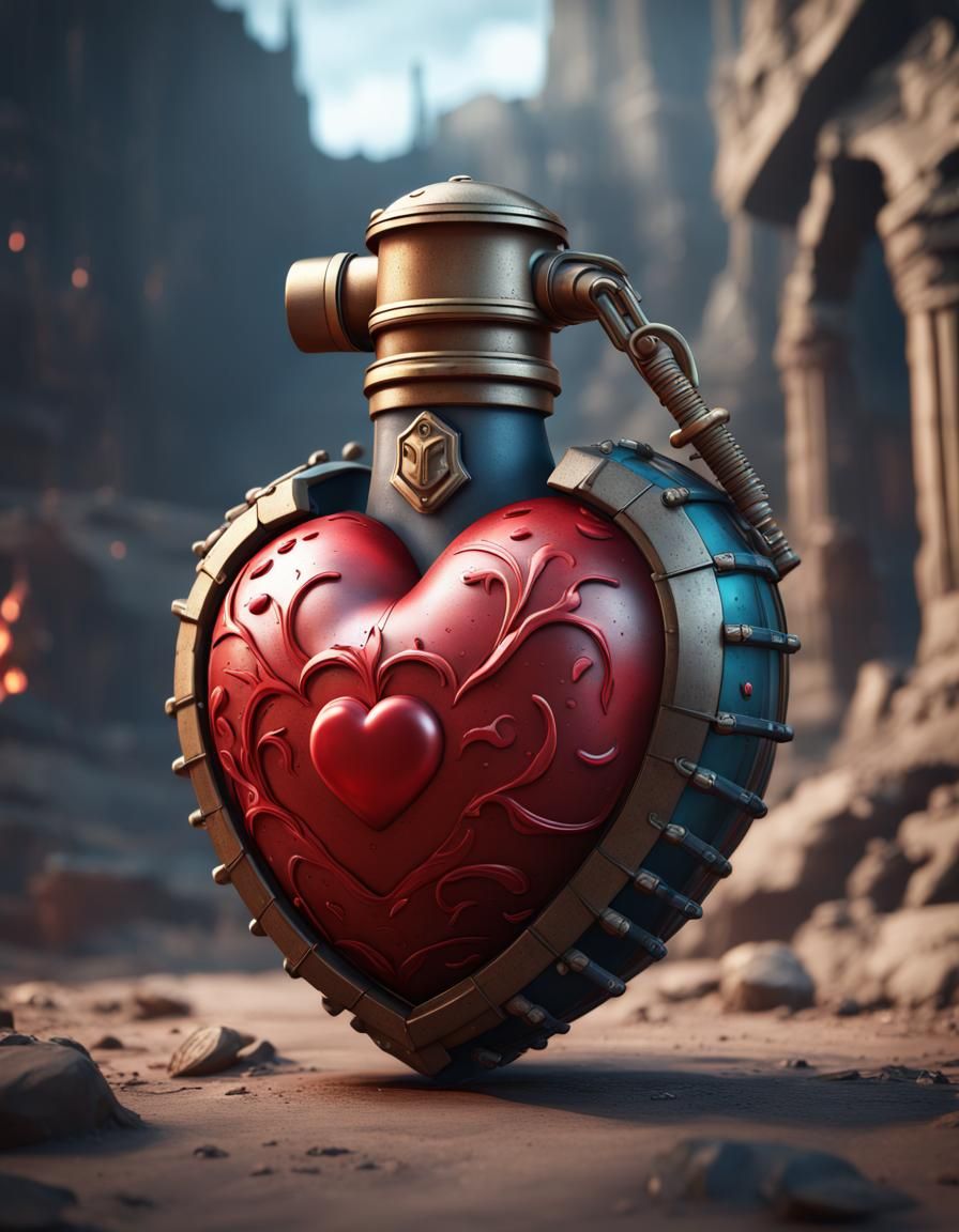 Découvrez la grenade coeur!!! La grenade qui vous soigne!!!