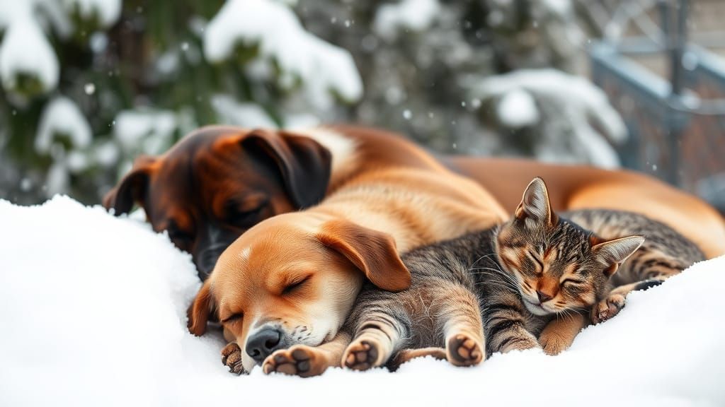 Peaceful Moment in Winter Wonderland