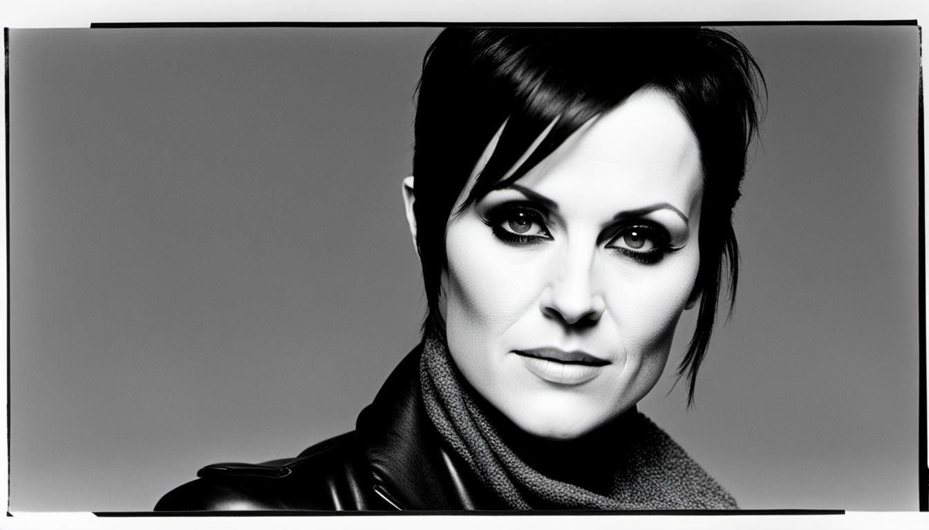 Black and White Portrait of a Happy Young Woman