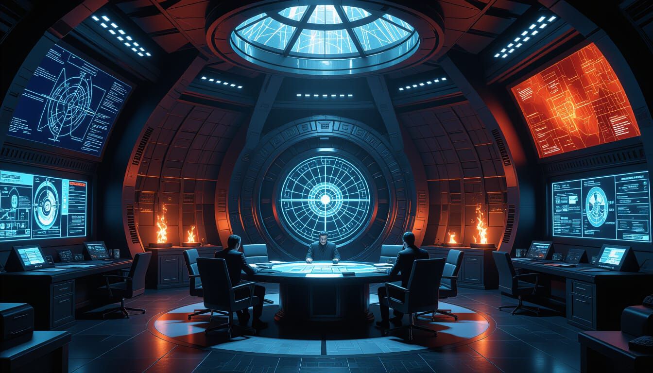 Dramatic Villain Lair Concept Art