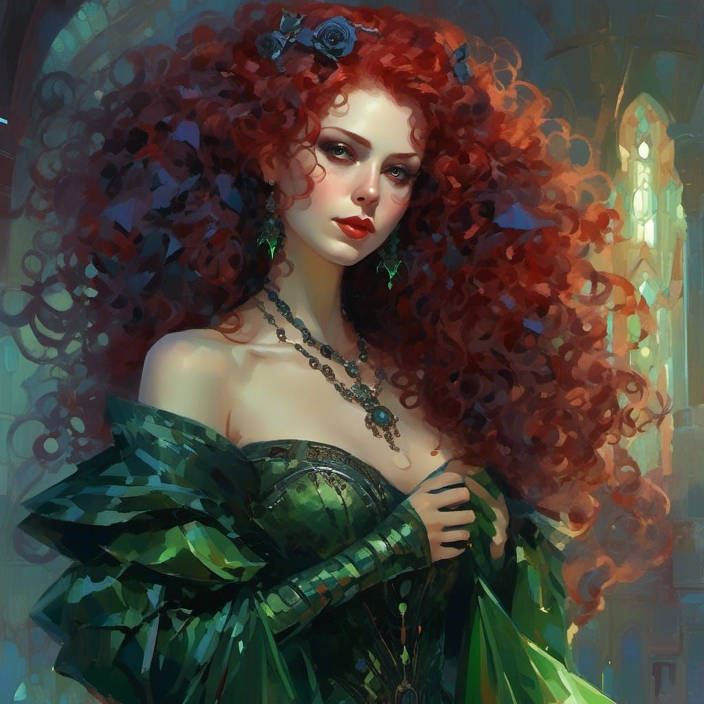 Futuristic Gothic Vampiress Named Elena