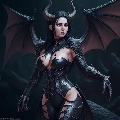 Black Chrome Dragon in Arena: Fantasy Concept Art