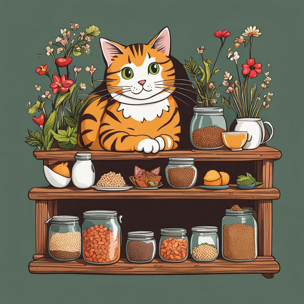 Cat Food Fairy: A Whimsical AI Art Image