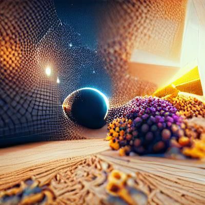 The universe bicubic interpolation Unreal Engine photoillustration beautiful 8k resolution geometric