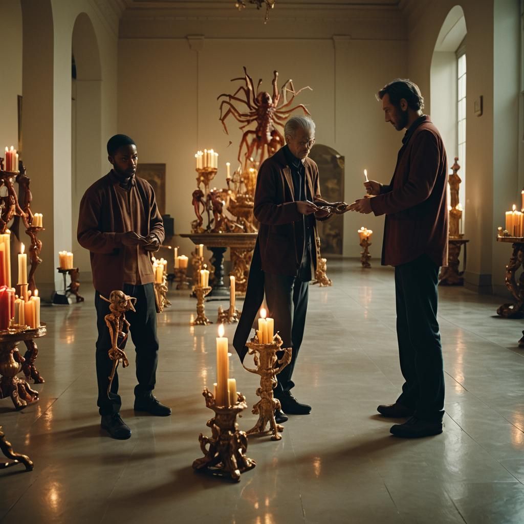 Arachnid Artists Compete with Candle Sculptures