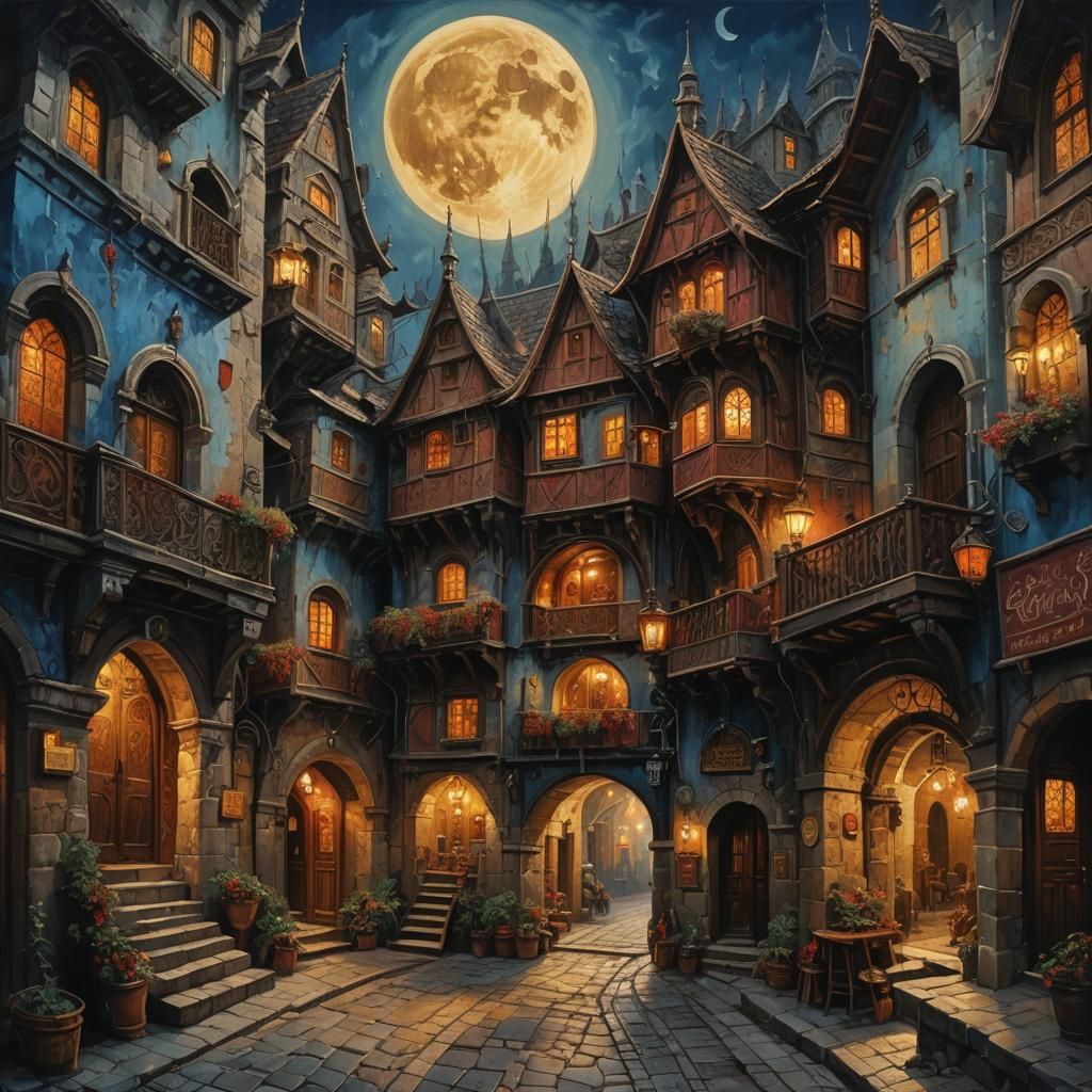 Gothic Inn of the Full Moons in Old Bazaar
