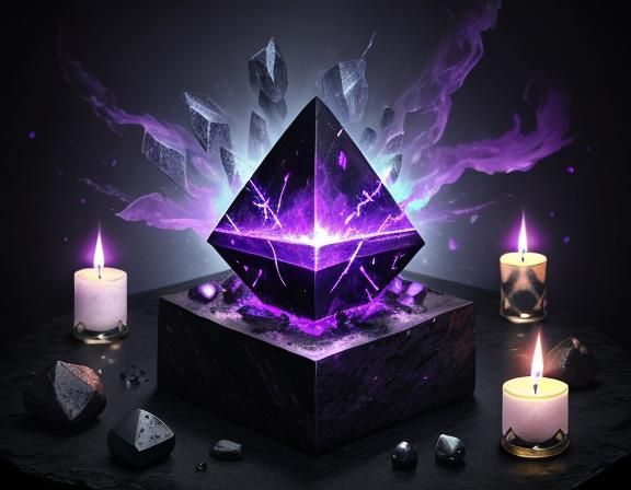 Cursed Runebox with Wand and Candles