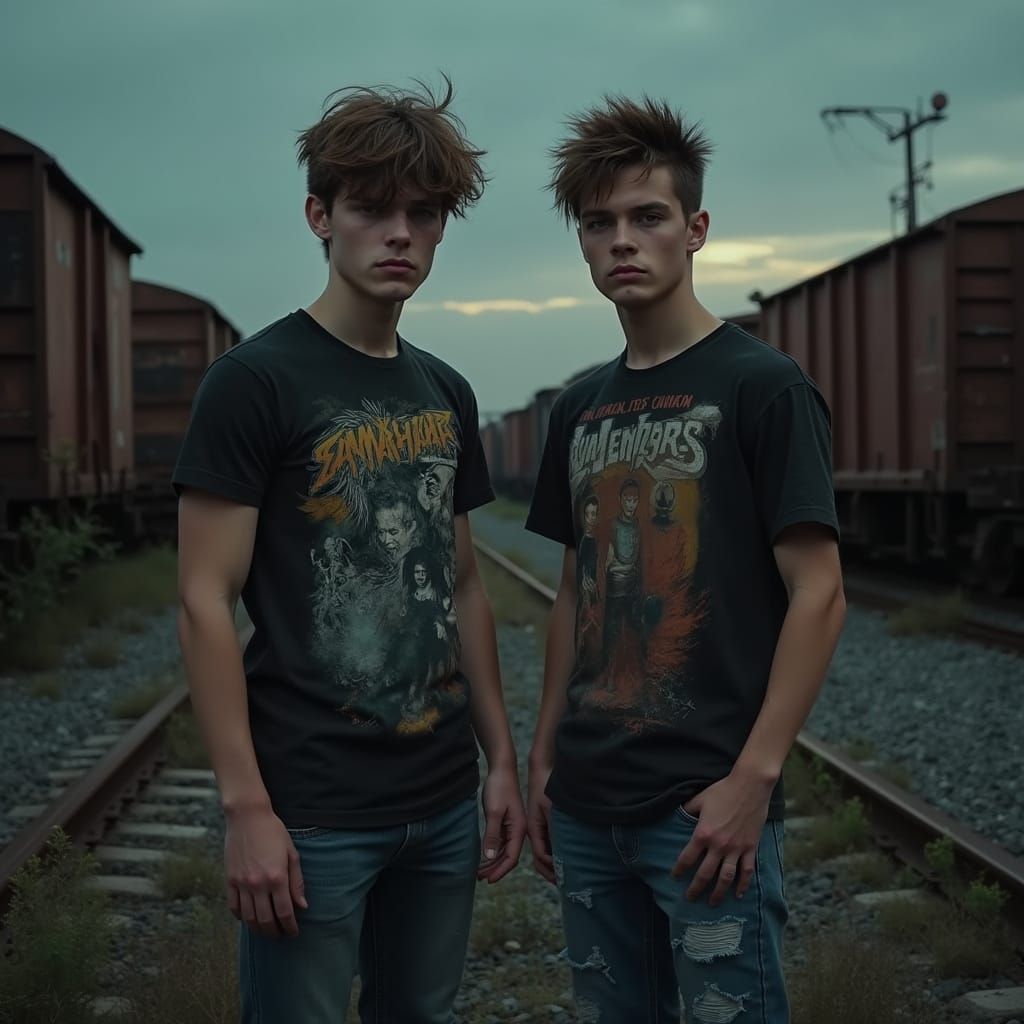 Hyper-Realistic Portrait in Dystopian Style